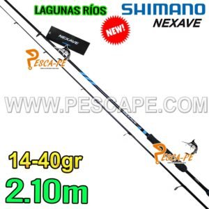 CAÑA SHIMANO Nexave Spinning 2.10m Carbono Heavy 14-40g Lagunas Ríos