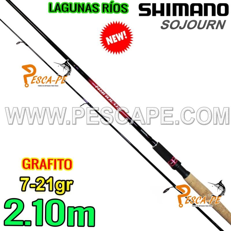 SHIMANO Sojourn Canna Da Pesca Spinning 7'0" | Potenza Media | 1 Pezzo | Acqua Dolce | Modello SJS70MC
