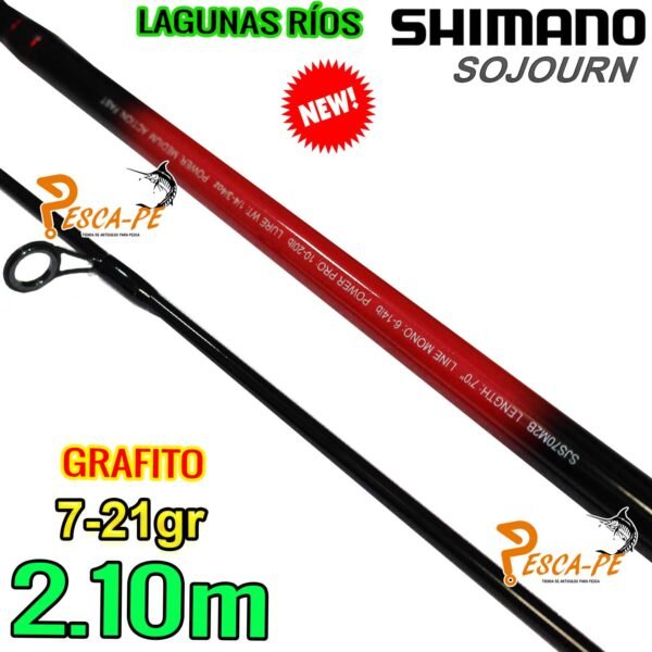 CAÑA SHIMANO SOJOURN 2.10m SPINNING 7-21g Lagunas Ríos - Imagen 3