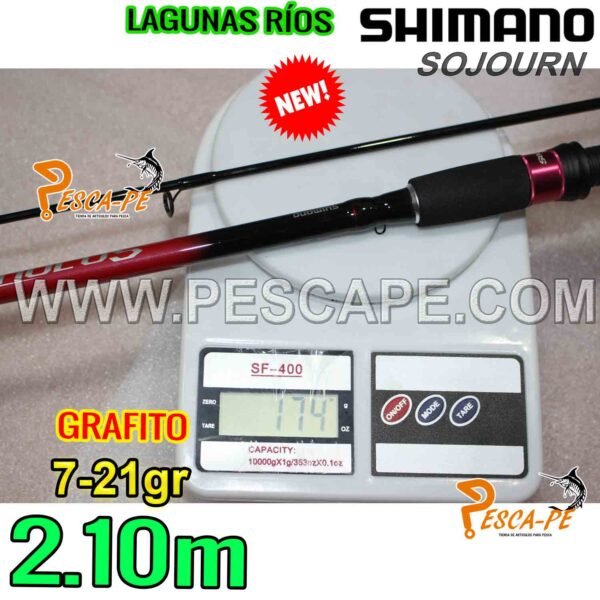 CAÑA SHIMANO SOJOURN 2.10m SPINNING 7-21g Lagunas Ríos - Imagen 4