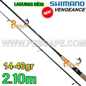 CAÑA SHIMANO VENGEANCE BX SPINNING 2.10m Fibra de Carbono 14-40g Lagunas Ríos