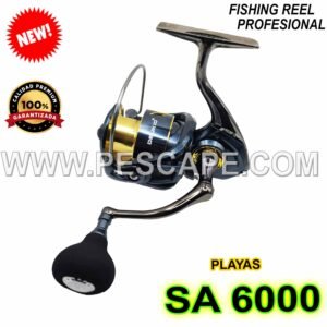 CARRETE DEUKIO SA-6000 SPINNING METAL PROFESIONAL 12KG GRAFITO | IND. PACK