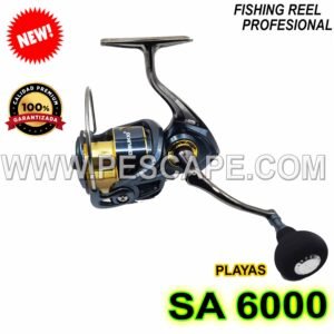 CARRETE DEUKIO SA-6000 SPINNING METAL PROFESIONAL 12KG GRAFITO | IND. PACK