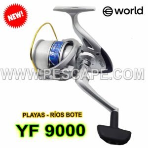 CARRETE WORLDS YF-9000 SURFCASTING GRAFITO + NAYLON SELVA | IND. PACK