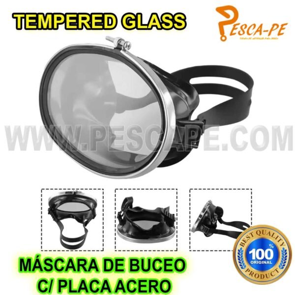 Gafas de buceo de silicona líquida Reforzado esnórquel Pesca con Arpón