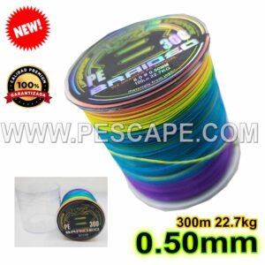 MULTIFILAMENTO BRAIDED 0.50mm PE Multicolor X8 300m Japan 22.7kg