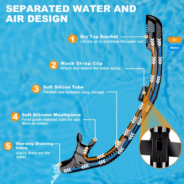 Kit de snorkel Máscara de buceo Para Arpón Alta calidad - Imagen 4