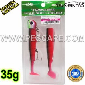 VINILO TSURINOYA T-TAIL 35gr EDICIÓN ESPECIAL RED PINK