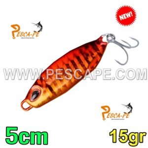 jig metálico para lagunas truchas 15gr naranja modelo DUO