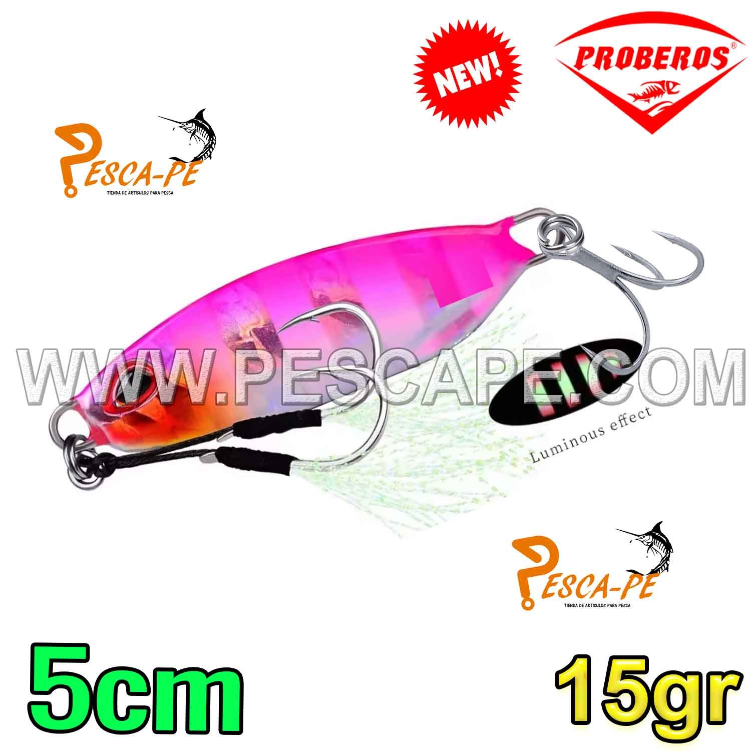 Jig de pesca Para Truchas Metálico 15gr Artificial 5cm para lagunas Color2