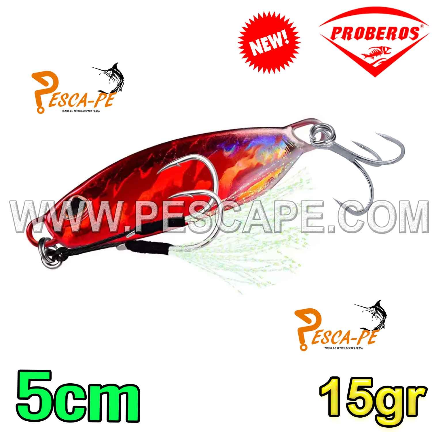 Jig de pesca Para Truchas Metálico 15gr Artificial 5cm para lagunas Color1