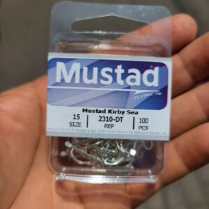 Anzuelos Nickelado MUSTAD Con Paleta #15 100pcs