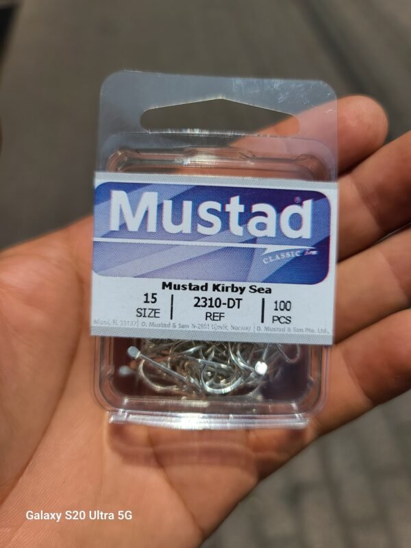 Anzuelos Nickelado MUSTAD Con Paleta #15 100pcs