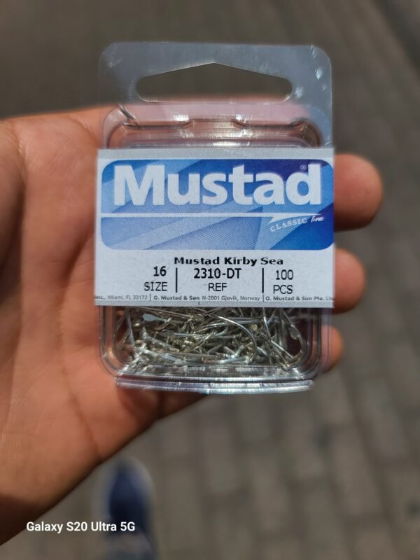 Anzuelos Nickelado MUSTAD Con Paleta #16 100pcs