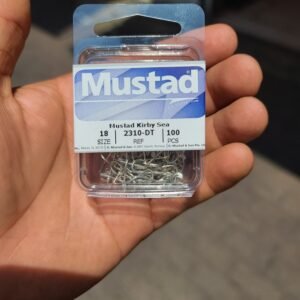 Anzuelos Nickelado MUSTAD Con Paleta #18 100pcs