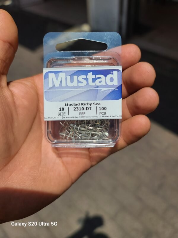 Anzuelos Nickelado MUSTAD Con Paleta #18 100pcs