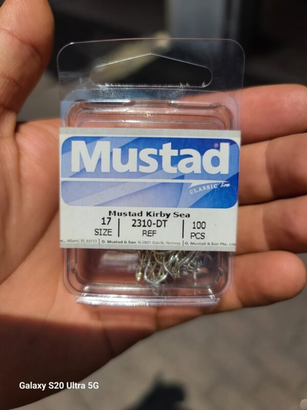Anzuelos Nickelado MUSTAD Con Paleta #17 100pcs