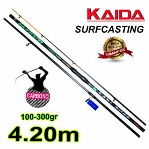 CAÑA KAIDA SURFCASTING GULF HUNTER 4.20m 100-300gr CARBONO