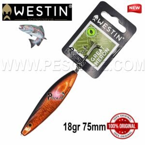 Cuchara WESTIN Great Heron jig 18g 75mm Copper Age Lagunas