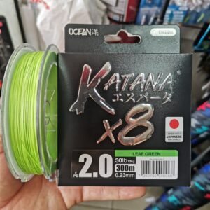 Multifilamento Ocean Katana X8 Spinning 0.23mm 14kg 300m Verde