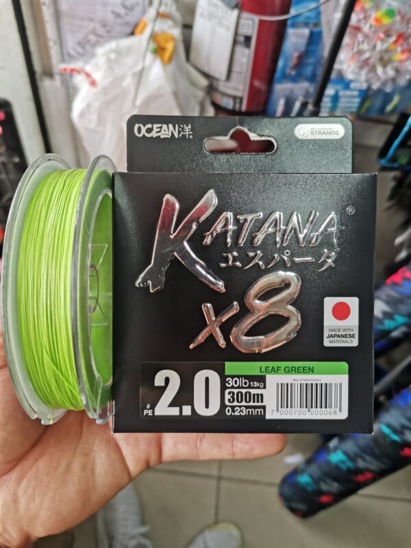 Multifilamento Ocean Katana X8 Spinning 0.23mm 14kg 300m Verde