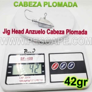Jig Head Anzuelo Cabeza Plomada 42gr