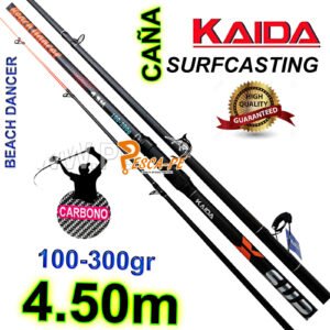 CAÑA KAIDA SURFCASTING BEACH DANCER SURF 4.50M CARBONO 100-300GR