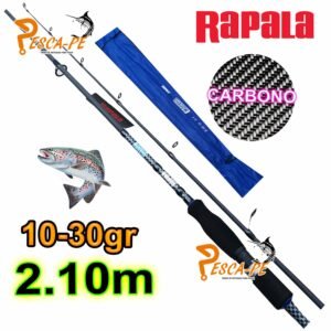 CAÑA RAPALA SHADOW 2.10m CARBONO ALTO 10-30gr Lagunas