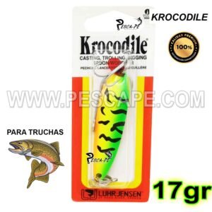 CUCHARA LUHR JENSEN KROCODILE 17gr Para Truchas FIRE TIGER IND. PACK