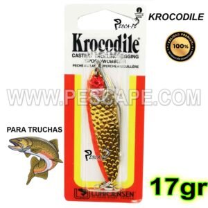 CUCHARA LUHR JENSEN KROCODILE 17gr Para Truchas HAMMERED FILE SIDE IND. PACK