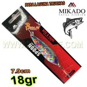 CUCHARA MIKADO PARA LAGUNAS Zoe 18g 7.9cm Truchas tornasol
