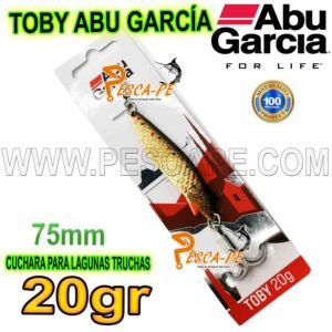 CUCHARA TOBY ABU GARCIA 20gr Lagunas Truchas 7.5cm -AURIC