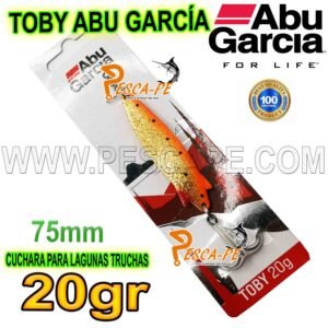 CUCHARA TOBY ABU GARCIA 20gr Lagunas Truchas 7.5cm -GOLDFISH