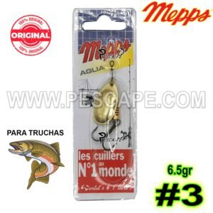 CUCHARILLA MEPPS AGLIA #3 TRUCHAS 6.5gr GOLD OR
