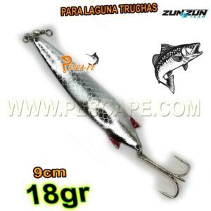 Cuchara ZunZun Toby 18g Lagunas 90mm truchas