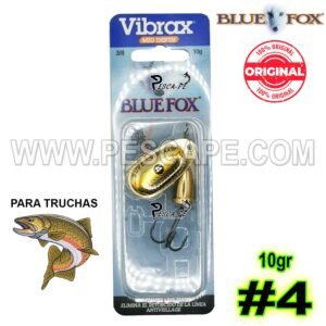 Cucharilla BLUE FOX SUPER Vibrax 10gr para Trucha #4 Shad BFSD4 GSD