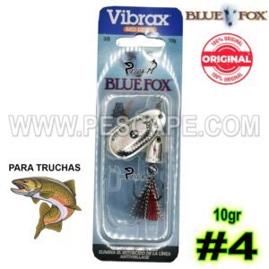 Cucharilla BLUE FOX SUPER Vibrax 10gr para Trucha #4 Shad BFX SSDX