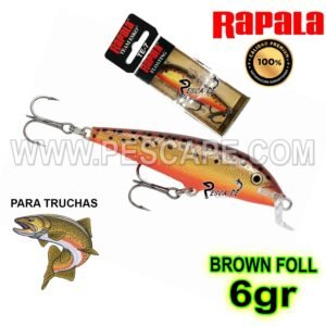 SEÑUELO RAPALA ORIGINAL PARA TRUCHAS FLOATING 6gr TE07 BRF Brown Foll