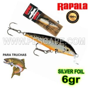 SEÑUELO RAPALA ORIGINAL PARA TRUCHAS FLOATING 6gr TE07 SILVER FOIL