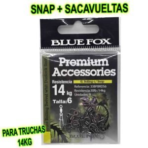 SNAP + SACAVUELTAS PARA TRUCHAS  LAGUNAS 14KG 9PC