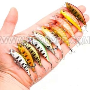 señuelo Minnow de 5.5cm 5gr cebo micro de hundimiento lento lagunas Ríos cebo para trucha (1 und)