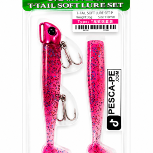 VINILO TSURINOYA T-TAIL SOFT LURE 35G 11CM Pink