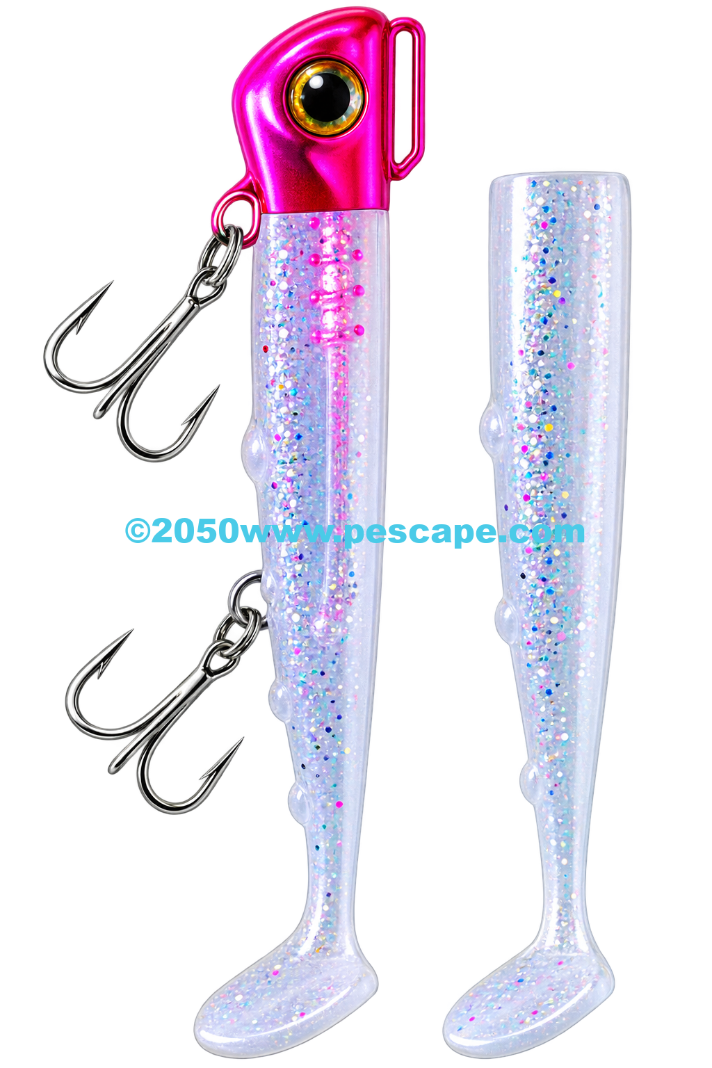 Vinilo Corvinator Raptor Chunky 34g UV Pink Head