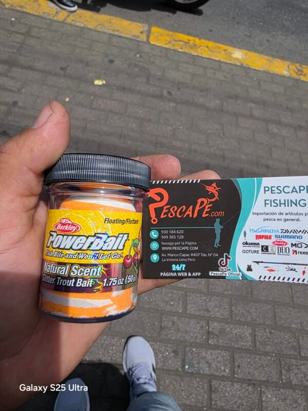 CEBO POWERBAIT® BECKLEY PARA TRUCHA DE MASA – NARANJA BLANCO