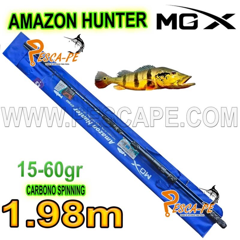 Amazon Hunter CAÑA MGX AMAZON HUNTER GT 662 SPINNING 15-60gr 1.98M FAST - PescaPe ...