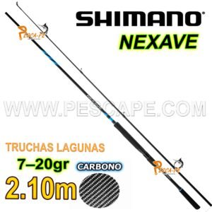CAÑA SHIMANO NEXAVE 2.10M LAGUNAS MEDIUM  7–20gr SPINNING