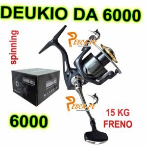 CARRETE DEUKIO DA 6000 15KG FRENO ALTA CALIDAD GRISS IND. PACK