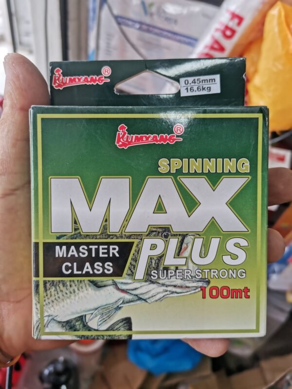 Monofilamento MAX PLUS 0.45MM SUPER 100M  MASTER 16.6KG