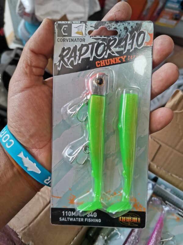 Vinilo Corvinator Raptor Chunky 34g UV GREEN