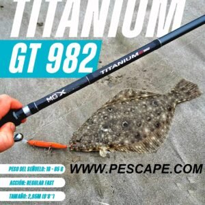 CAÑA MGX TITANIUM GT 982 CARBONO SPINNING 18-65gr 2.95m FAST